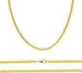 Aplstar Solid Gold Curb Chain Neckl