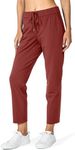 G Gradual Women's Pants with Deep Pockets 7/8 Stretch Sweatpants for Women Athletic, Golf, Lounge, Work (Savannah, X-Small)