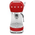 Smeg Coffee Machine, Original Italian Brand, Patented Color, Authentic Italian Espresso, Unique Steam Wand for Creamy Milk Froth to make Cappuccino, Flat White, Macchiato (Red)