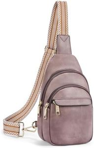 BOSTANTEN Small Sling Bag for Women - Leather Crossbody Fanny Pack Chest Bag for Travel