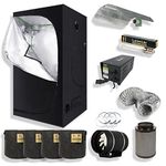 Complete Hydroponic Grow Tent Kits 1.2m x 1.2m x 2m Twin Speed Filter Kit Dual Spectrum Grow Light