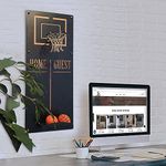 Basketball Hoop Metal Wall Decor, Wall Mounted Game Room Office Playroom Wall Decor, Metal Wall Art, Basketball Gifts, Office Decor, Extraordinary Gift (Basketball, Craft, Small)