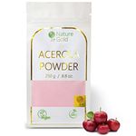 ACEROLA Powder | Vitamin C | Freeze-Dried Raw Cherry Extract | 250g - 8.8oz | 100% Natural & Vegan | No-GMO | ...Boost Your Natural Immunity | for Coctails