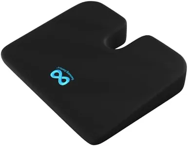 Everlasting Comfort Car Seat Cushion for Driving - Wedge Car Cushion for Office, Travel, Gaming Chair Memory Foam Driver Booster for Short People, Non-Slip, Washable Cover, Back & Sciatica Relief