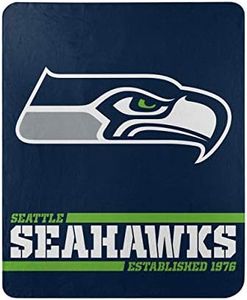 Northwest NFL Seattle Seahawks 50x60 Fleece Split Wide DesignBlanket, Team Colors, One Size