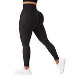 DOULAFASS Women Seamless Butt Lifting Leggings Ruched Contour Scrunch Bums Yoga Pants High Waisted Sports Workout Gym Leggings