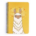 FACTOR NOTES Spiral-Bound Notebook: 100 GSM | A5 | 144 Pages | Plain (Llama)