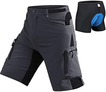 Seltrue Pantalones Cortos de MTB, Pantalones Cortos de Ciclismo para Hombre Transpirables para Bicicletas de MTB Cortos de Ciclismo para Exteriores, al Aire Libre-Secado Rápido