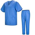 MISEMIYA - Uniforms Unisex Scrub Set – Medical Uniform with Scrub Top and Pants - Ref.8178 - Medium, Light blue 21