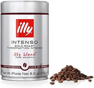 illy Intenso Roast Whole Coffee Beans, 250g - Bold Flavor, Freshly Roasted Beans for Espresso & Coffee Machines - Premium Italian Coffee Beans