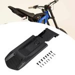 JFG RACING Rear Fender,Motorcycle Seat Fender Mudguards Rear Fender Mud Flap for Sur-Ron Light Bee X and S Electric Dirt Bike-Carbon Fiber Pattern