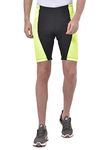 USI Universal Mens Bouncer Padded Bike Shorts Black/Fluoro Yellow (X-Large)