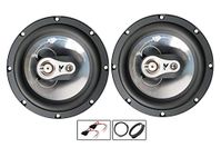 Malita Skoda Octavia Speaker upgrade Rear Door Fli car speakers 6.5" 17cm + Adaptors 210W