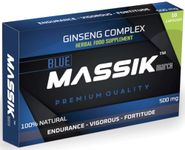 MASSIK MARCH™ - Herbal Supplement for Men, Extra Strength Performance Enhancing Pills, Stamina Endurance Booster, Blue Supplement Pills for Men - 10 Ginseng Capsules