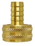 Anderson Metals - 07046-0812 Brass Garden Hose Swivel Fitting, Connector, 1/2" Barb x 3/4" Female Hose