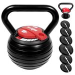 Yes4All 10-40lb Adjustable Kettlebell Weights/Kettlebell Weights Set – Cast Iron Kettlebell for HIIT and Cross Training Workouts