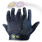 Friction Gloves - Disc Golf Gloves - Rubberized Palm and Fingers for Amazing Grip on All Your Throws - Perfect for Driving & Putting - Play Your Best in Any Weather - (Adult Small)