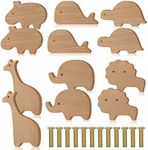 Qunclay Wooden Animal Cabinet Knobs