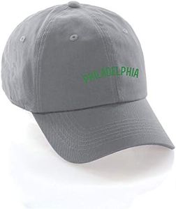 Daxton USA Cities Baseball Dad Hat Cap Cotton Unstructure Low Profile Strapback - Philadelphia Grey Green