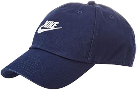 NIKE 913011-413 U NSW H86 Futura Wash Cap Hat Unisex Midnight Navy/White 1SIZE
