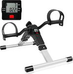 Mini Pedal Exercise Bike with LCD Display, Panana Folding Arm and Leg Pedal Machine, Portable Low Joint Impact Fitness Exerciser