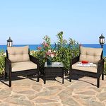 Three Piece Wicker Patio Set