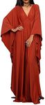 RANMEY Women Dress Maxi V Neck Long