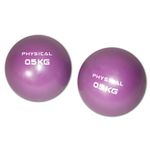 Weighted Toning Balls, ideal for pilates and toning muscles. 1 pair of 0.5kg or 1kg weights