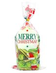 Festive Milk Chocolate Brussels Sprout and Carrot Figures in a Christmas Themed Bag 300g - Pack of 3 Nets (100g Each) of Delicious Chocolate Figures for Stocking Fillers or Christmas Gifting