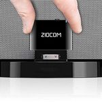 ZIOCOM 30 Pin Bluetooth Adapter Receiver for Bose iPhone iPod SoundDock and other 30 pin Dock Speakers with 3.5mm Aux Cable(Not for car/motorcycle) (Black)