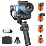 hohem iSteady MT2 Kit Camera Gimbal, NO APP AI Tracker, with Fill Light, Native Vertical Shooting, All in One 3-Axis Camera Gimbal Stabilizer for Mirrorless Camera,Smartphone,Compact,Action Camera