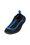 Mountain Warehouse Bermuda Kids Aqua Shoes - Neoprene Swim Shoes, Mesh Panels Wet Shoes, Lightweight Water Shoes, Easy Slip On - for Beach, Water & Diving Blue Kids Shoe Size 1 UK