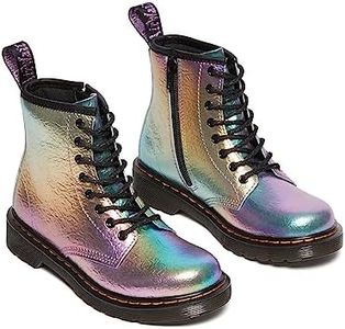 Dr. Martens Niña 1460 (niño pequeño) J, Arco iris arrugado, 13 Little Kid