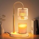 Candle Warmer Lamp with Timer Dimmable - Elegant Candle Warmer Adjustable Height, Candle Lamp Wax Melt Warmer for Jar Candles Birthday Gifts for Women Mom, Christmas House Warming Gifts New Home Decor