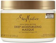 Shea Moisture Deep Treatment Hair Mask to Promote Healthy Hair Growth, Raw Shea Butter with Sea Kelp & Argan Oil, Curly Hair Products, Family Size, 16 Oz