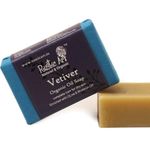 Rustic Art Organic Vetiver Soap | Coconut Milk & Cocoa Butter | Normal to Dry Skin | Coldprocessed | Clear Complexion | For Women & Men | 100g