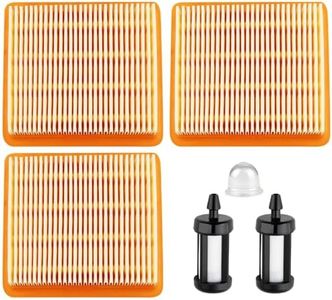 Ferilter FS91R Air Filter Fuel Filter Tune up Kit for Stihl Weed Eater FS 91R FS91 FS131R FS89 FS89R FS111 R Trimmer BT131 HT102 KM91R Pole Saw Kombi Engine Air Filter Parts for Stihl 4180 141 0300
