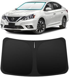 INSAUTO Custom Fit Windshield Sun Shade Accessories for Nissan Sentra 2013-2019, Foldable Front Window Sunshade, UV & Heat Reflector, Keeps Interior Cool, Includes Storage Bag