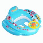 Lifelong Swimming Tube Inflatable Swim Ring Pool Float Aid Baby Seat Safe Anti-flip Kids Cartoon Swimming Ring(Blue)