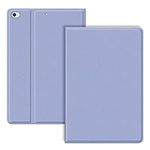 VAGHVEO iPad 9.7 inch 2017/2018 Case/iPad Air/Air 2 Cover, PU Leather Shockproof Smart Cases Shell Adjust Stand [Auto Wake/Sleep], Flexible Soft TPU Protective Back Cover for iPad 5 /6th, Purple Grey