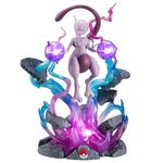 Pokémon 13" Mewtwo Deluxe Collector Statue Figure - LED Light Effects - Officially Licensed - Collectible Pokemon Gift for Kids and Adults