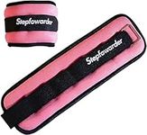 Stepfowarder Ankle Weights for Women, Men and Kids - 0.65Lbs, 1.0Lbs, 2.0Lbs, 1 Pair Strength Training Wrist Weight with Adjustable Strap for Jogging, Gymnastics, Physical Therapy (2 * 1.0Lbs - Pink)