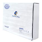 Mattress Bags for Moving and Storage,6 Mil zippered mattress bag Full Size,Extra Thick Tear & Puncture Resistance,Mattress Moving Supplies