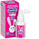 NAVEH PHARMA CleanEars Baby | Ear Wax Removal Kit Spray Ear Wax Softener Cleaner Ear Irrigation and Wax Dissolution | All-Natural Formula | Nonirritant – for Kids and Adults | 1 Fl Oz