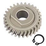 W11086780 WP9706529 Replacement Worm Gear Parts for KitchenAid Stand Mixer, 9706529 with 9703680 Circlip 5 & 6 QT