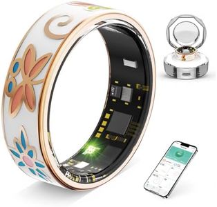 【New 2025】 Smart Ring for Men & Women | Sleep Analysis | Activity Tracker | Health Monitoring | 5-7 Days Battery Life | Crystal Charging Case | Multi-Sports Mode | 10ATM Waterproof (8)