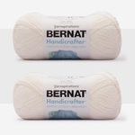 Bernat Handicrafter Cotton Soft Cream - 2 Pack of 400g/14oz - Cotton - 4 Medium (Worsted) - 710 Yards - Knitting/Crochet