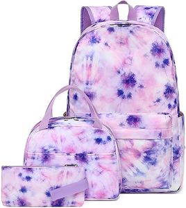 CAMTOP Backpack for Teen Girls Kids School Bookbag with Lunch Box and Pencil Case Set