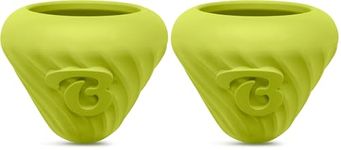 Benebone Natural Rubber Cone Interactive Enrichment Treat Dispensing Dog Toy - Slow Feeder - Great for Meals and Boredom (Pack of 2)