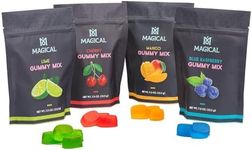 Magical butter machine Gummy Mix 4 Pack Easy-to-Use, Flavorful & Customizable Gummy-Making Solution - Comes w/ 4 Delicious Flavors - Cherry, Mango, Blue Raspberry & Lime